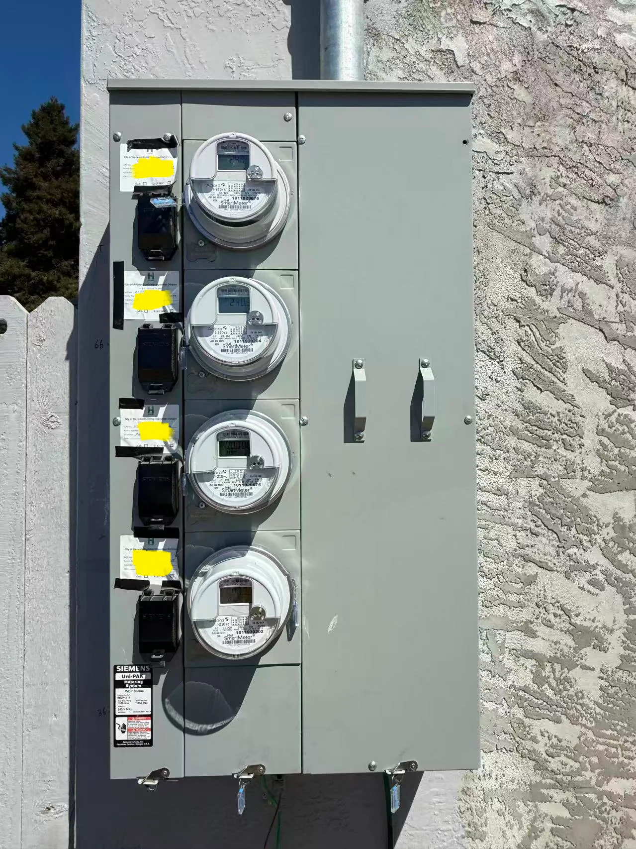 400A four-meter service equipment